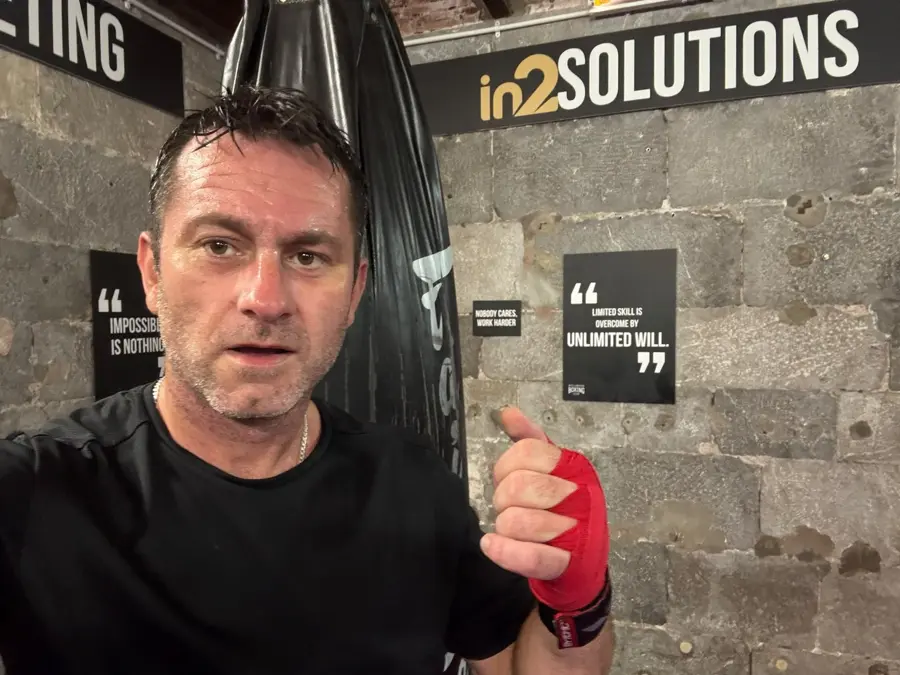 Lee after his morning session