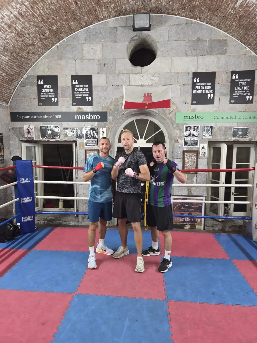 Chris and Antonio in the ring at 6am