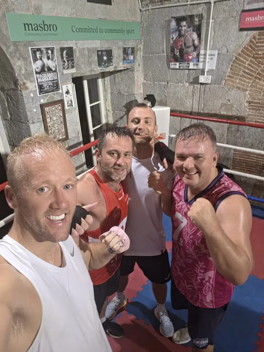Antonio, Chris and Leo after sparring