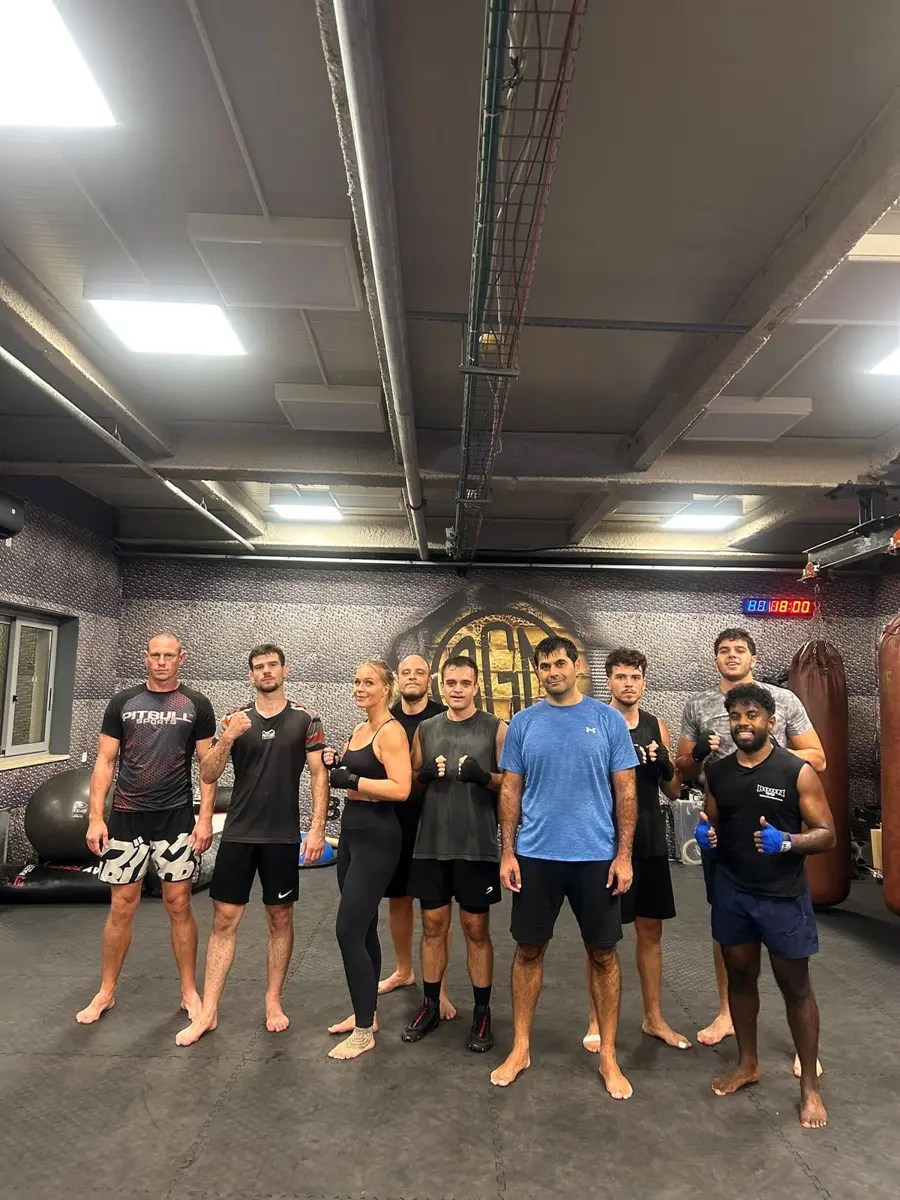 Rosa with her training group after a session